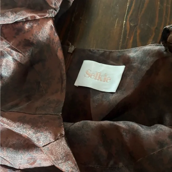 Selkie Chocolate Lace Princess Puff long sleeve dress size L - Picture 5 of 7